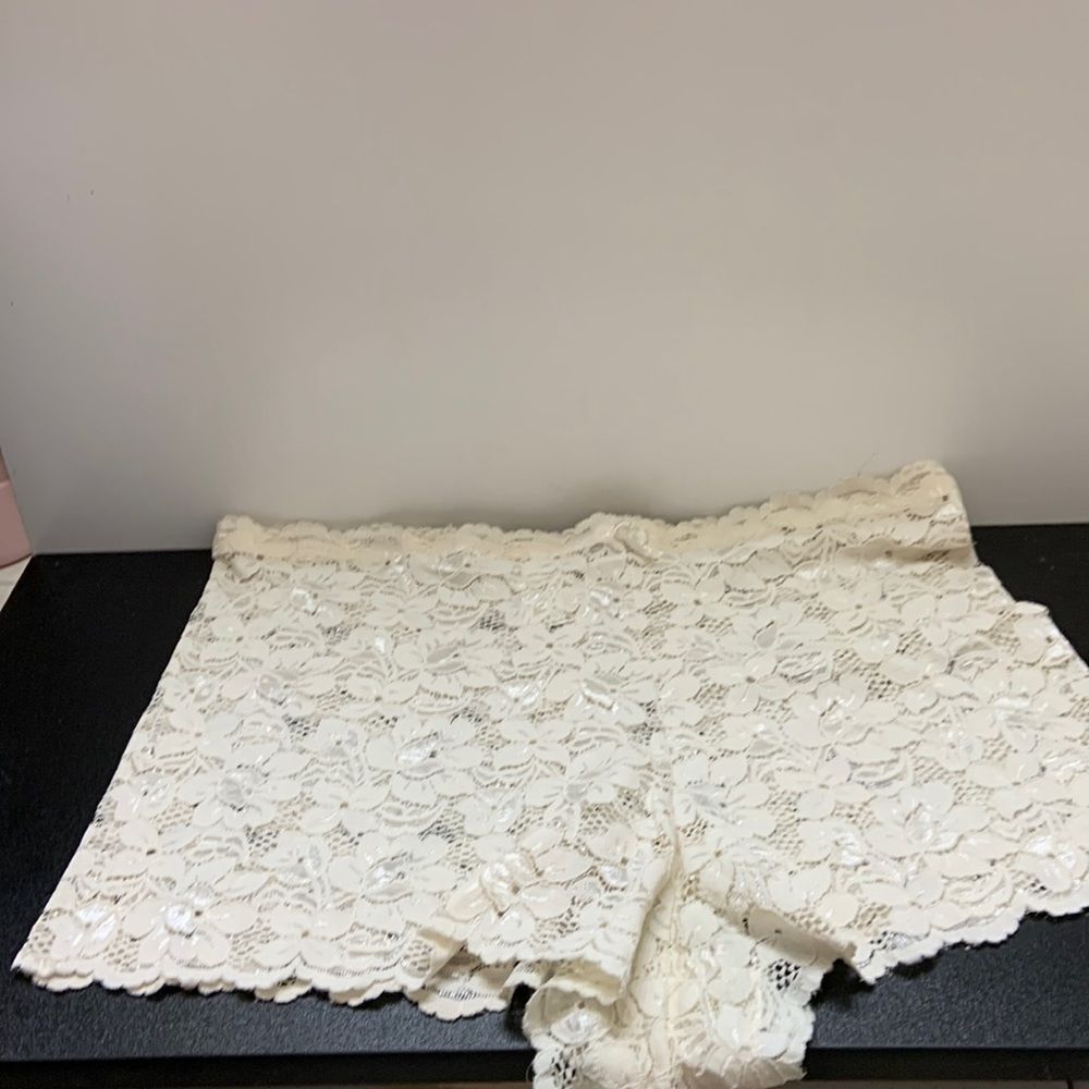Women’s ivory lace panties size 10
